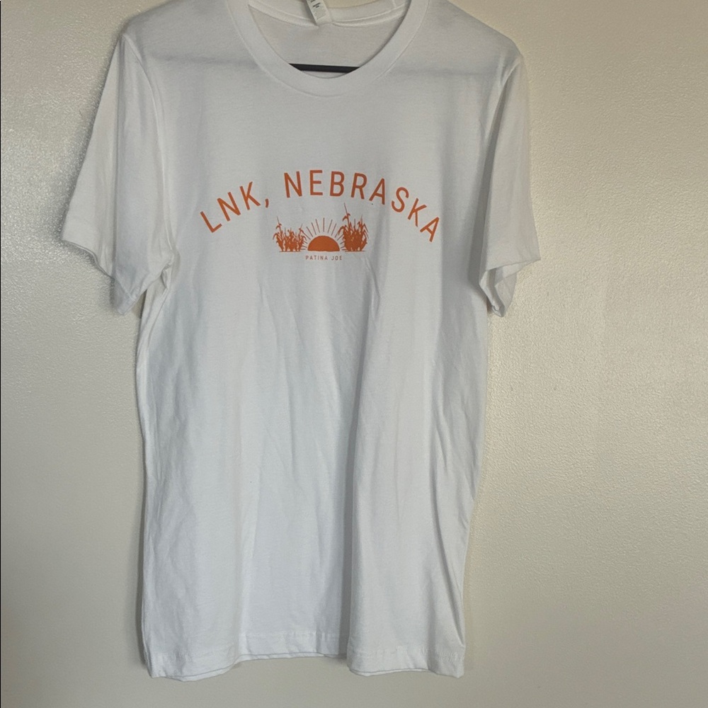 Nebraska Sunset Graphic Tee - White